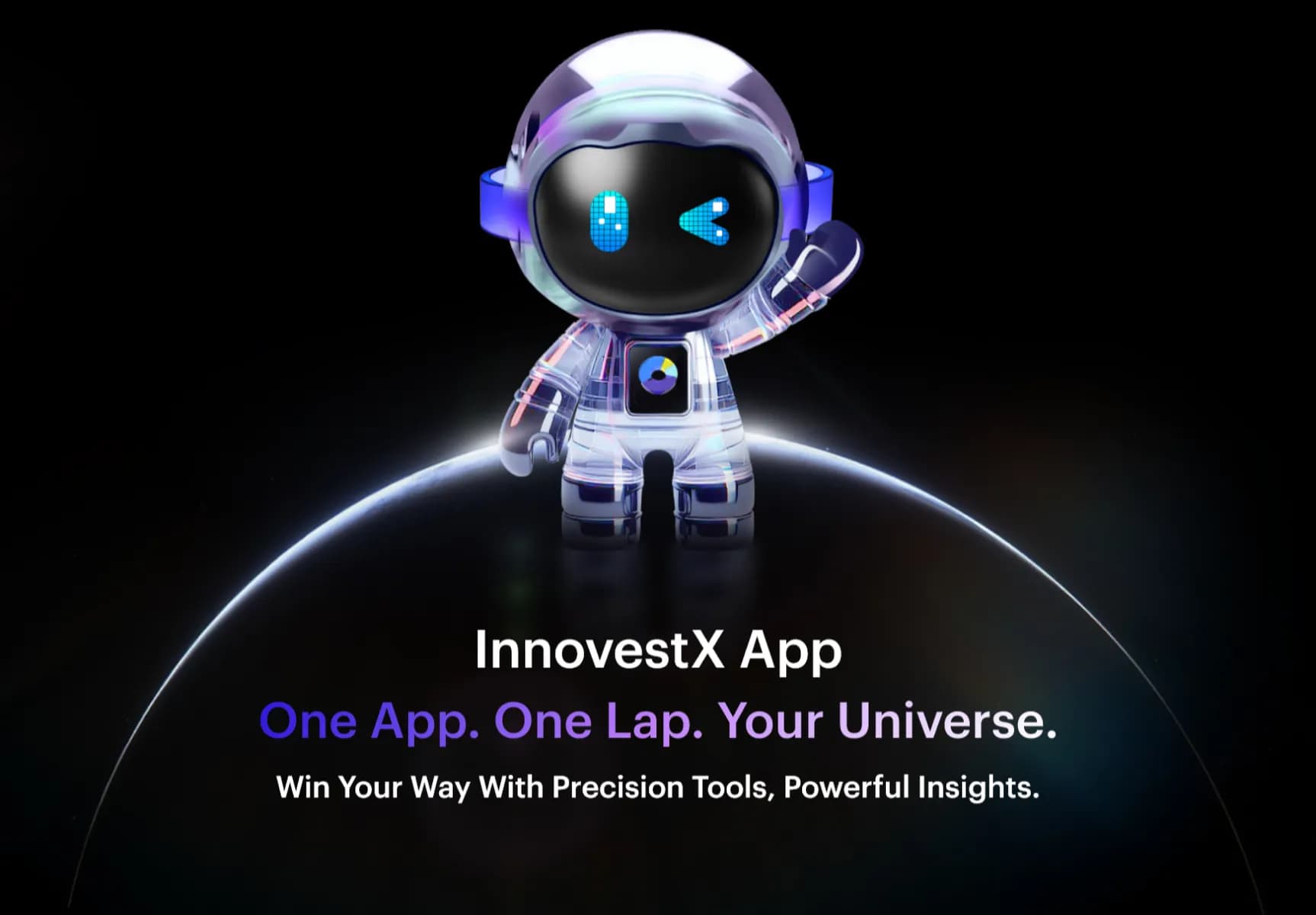 InnovestX App — One App. One Lap. Your Universe.
