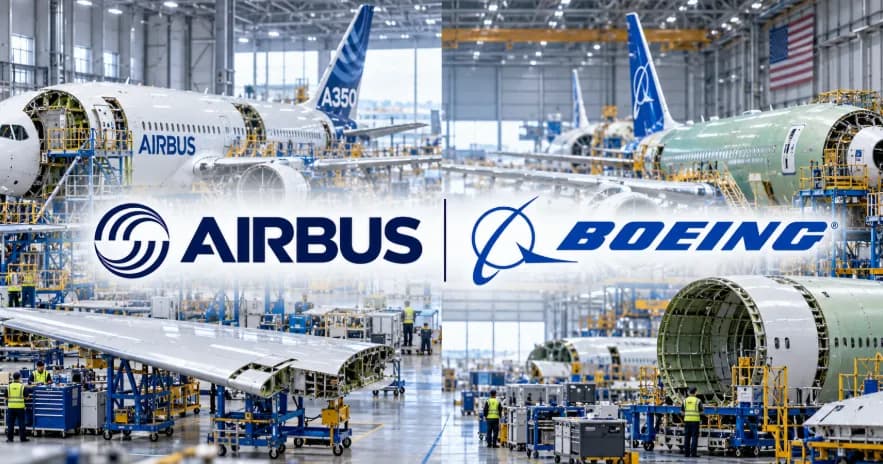 Boeing–Airbus ส่งมอบเครื่องบินเดือน ก.ย. ฟื้น แต่เสี่ยงพลาดเป้าปี 2026