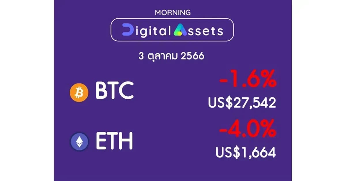 INVX Digital Assets Daily - 3 ต.ค. 2566