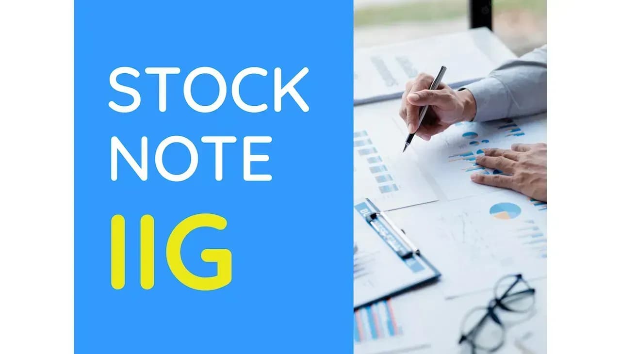 IIG Stock Note 1 กันยายน 2565