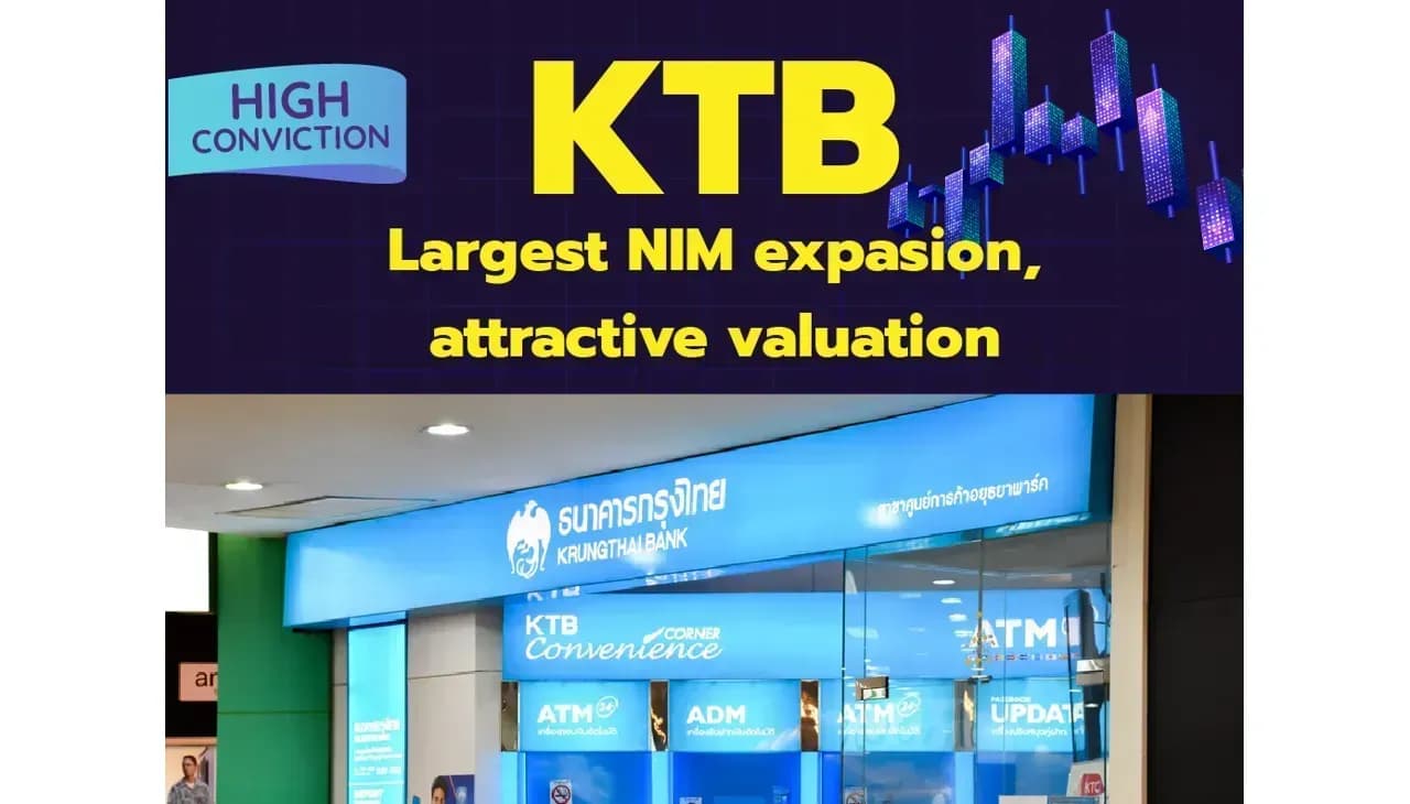 High conviction: KTB – Largest NIM expansion, attractive valuation
