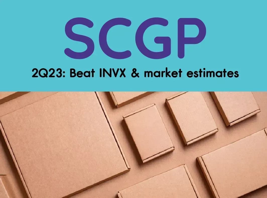 SCGP – 2Q23: Beat INVX & market estimates