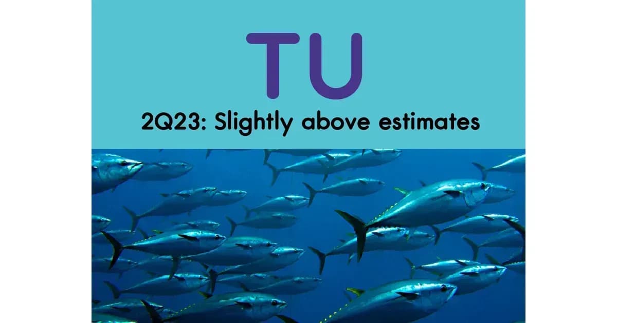 TU – 2Q23: Slightly above estimates