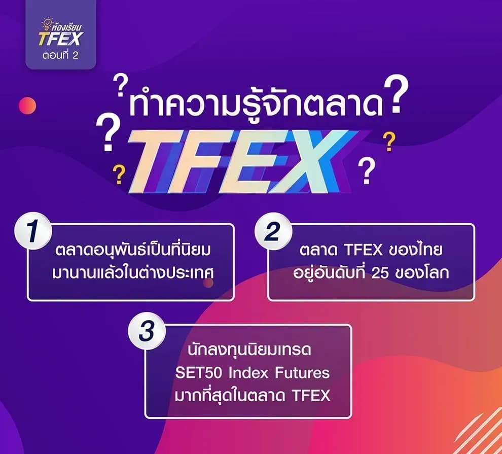 ทำความรู้จักตลาด TFEX