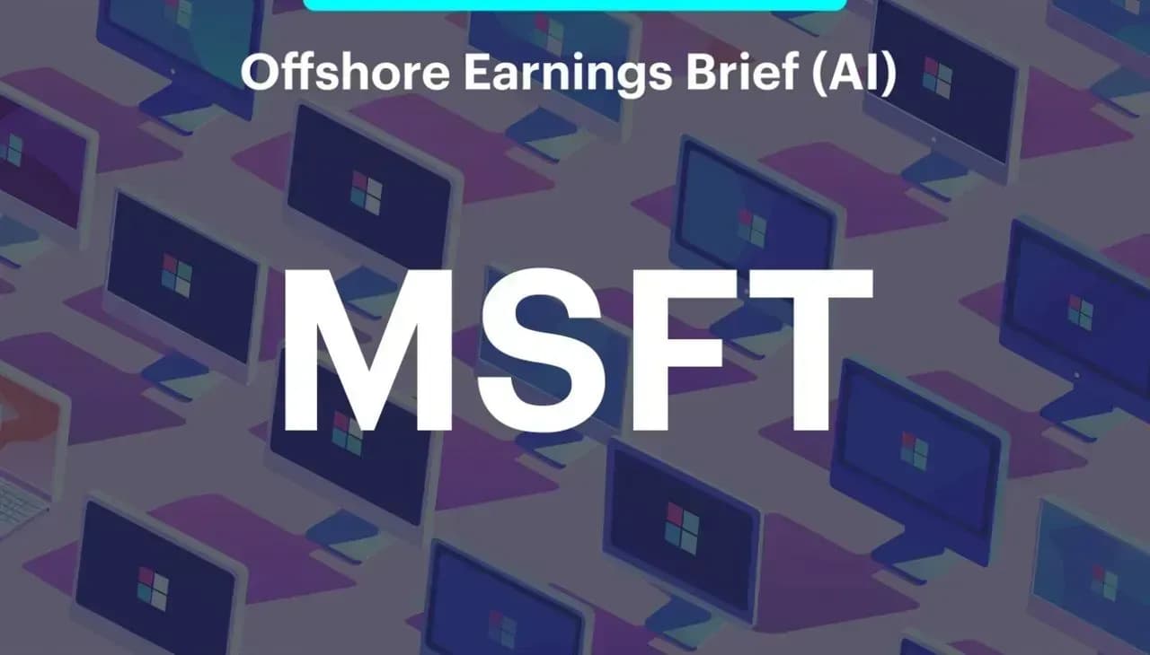 Earnings Brief - Microsoft