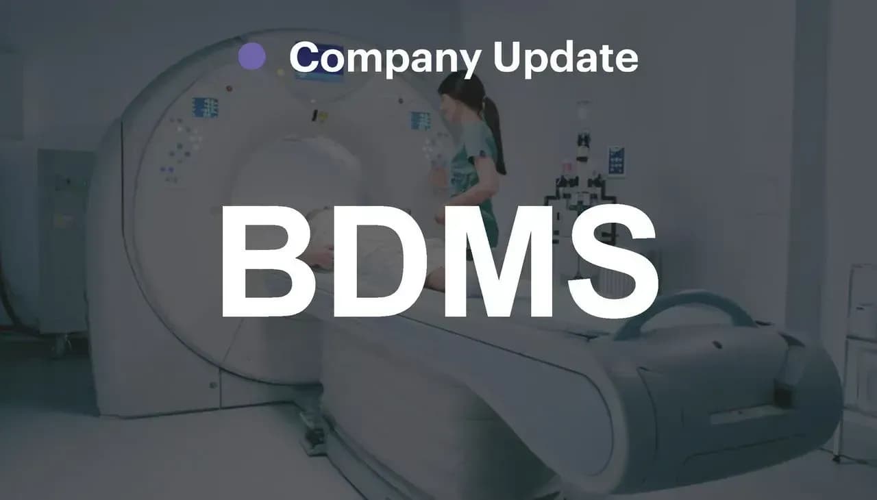 BDMS – เยี่ยมชมกิจการโรงพยาบาลที่จังหวัดระยอง – OUTPERFORM (ราคาเป้าหมาย 34 บาท)