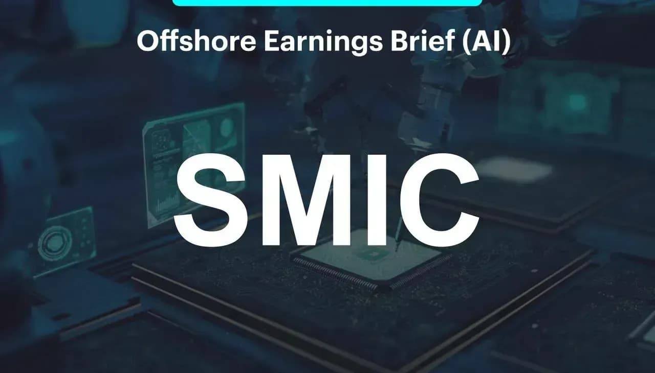Earnings Brief - SMIC รายงานกำไรสุทธิ 3Q24 ต่ำกว่าคาดการณ์ แต่ทำสถิติรายได้สูงสุดใหม่พร้อมอัตรากำไรขั้นต้นฟื้นตัวแข็งแกร่ง