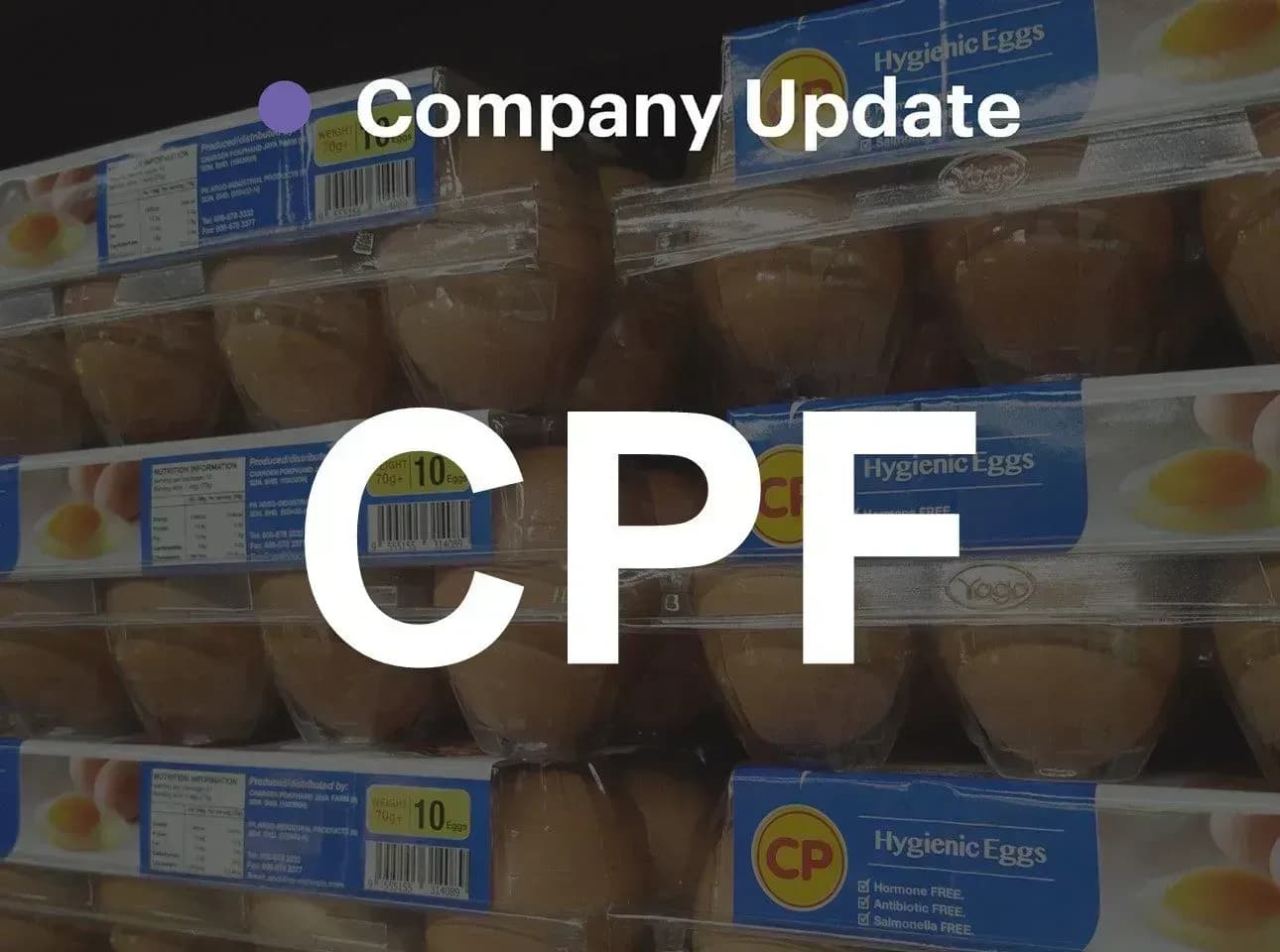 CPF - 3Q67: กำไรปกติเป็นไปตามคาด