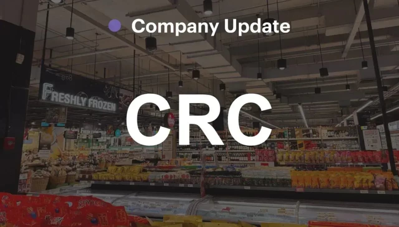 CRC - สนับสนุนจากผลประกอบการเซ็นทรัลชิดลมที่ดีขึ้น