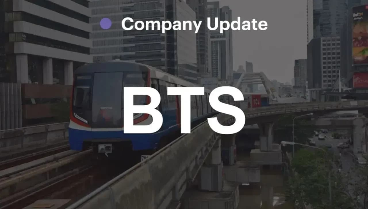 BTS - 3QFY68: ขาดทุนจากการดำเนินงานปกติลดลง