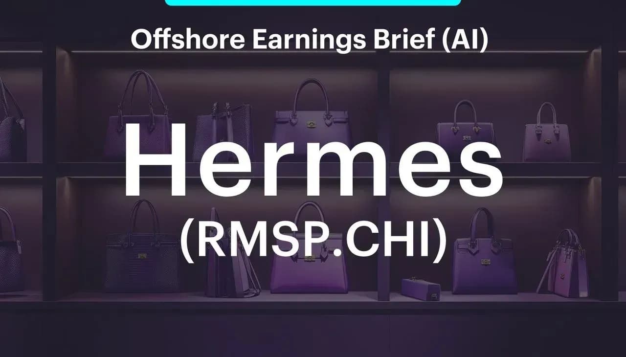 Earnings Brief - Hermès (RMSP.CHI) เผยงบปี 2024 เติบโตแข็งแกร่ง โดยกำไรและรายได้สูงกว่าคาด