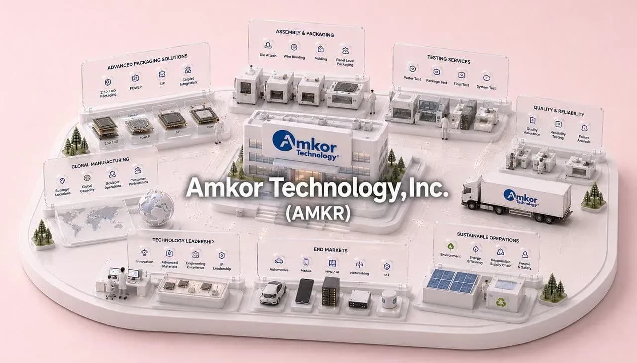 Amkor Technology ผู้รับจ้างประกอบและทดสอบชิป เซมิคอนดักเตอร์อันดับสองของโลก