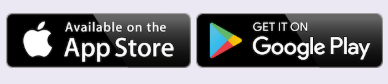 Available on the App Store และ Get it on Google Play
